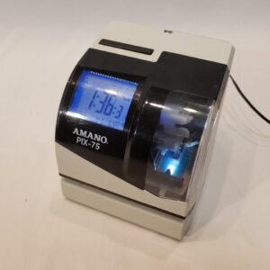 AMANO PIX-75 ELECTRONIC TIME AND ATTENDANCE CLOCK