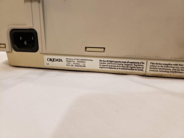 Oki MICROLINE 590 Dot Matrix Printer 24 pin Okidata GE5293AUH 62409201