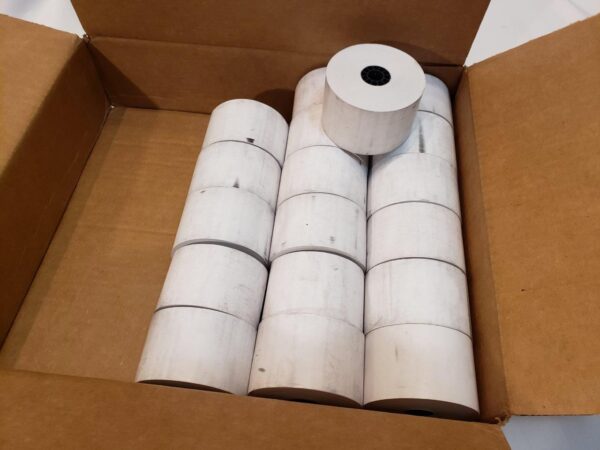 Thermal Cash Register Paper 1 3/4" (44mm) x 230' Thermal Paper (18 Rolls) - Image 2