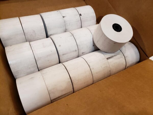 Thermal Cash Register Paper 1 3/4" (44mm) x 230' Thermal Paper (18 Rolls) - Image 3
