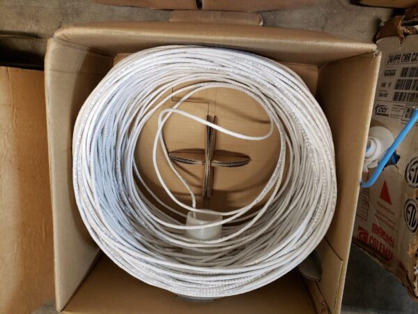 CAT5e cable 7 bundles boxes of various lengths totaling over 3000ft of wiring