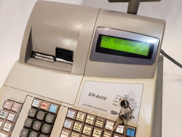 Sharp ER-A410 Electronic Cash Register ECR with Drawer and Display - Image 15