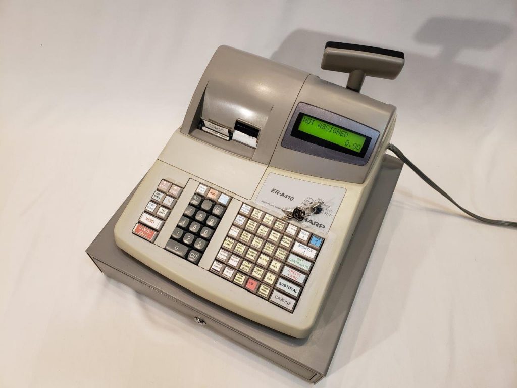 Sharp ERA410 Electronic Cash Register ECR with Drawer and Display