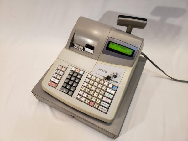 Sharp ER-A410 Electronic Cash Register ECR with Drawer and Display