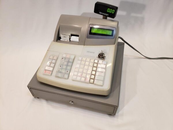 Sharp ER-A410 Electronic Cash Register ECR with Drawer and Display - Image 3