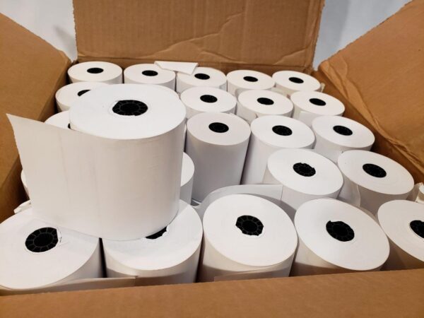 Thermal Cash Register Paper 3 1/8″ (3.125”) x 220′ Thermal Paper (50 Rolls) - Image 4