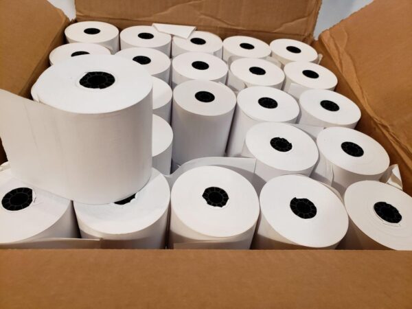 Thermal Cash Register Paper 3 1/8″ (3.125”) x 220′ Thermal Paper (50 Rolls) - Image 5
