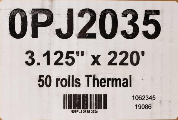 Thermal Cash Register Paper 3 1/8″ (3.125”) x 220′ Thermal Paper (50 Rolls) - Image 7