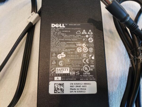 Dell 130W Laptop AC Adapter Charger DA130PE1-00 JU012 - Image 3