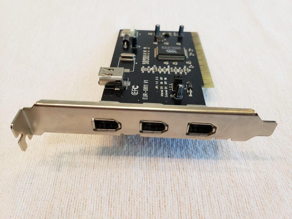 EUR0811 V1 PCI to 4 Ports IEEE 1394 Firewire Controller Interface Card
