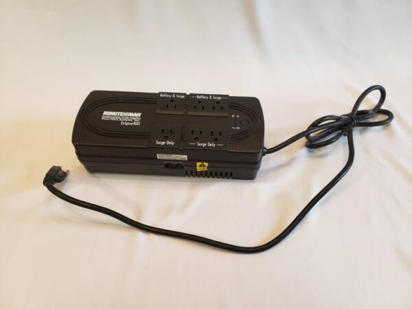 Minuteman EnSpire EN400 UPS, 200 Watt, 400 VA computer electrical battery Backup (used)