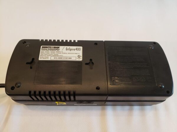 Minuteman EnSpire EN400 UPS, 200 Watt, 400 VA computer electrical battery Backup (used) - Image 5