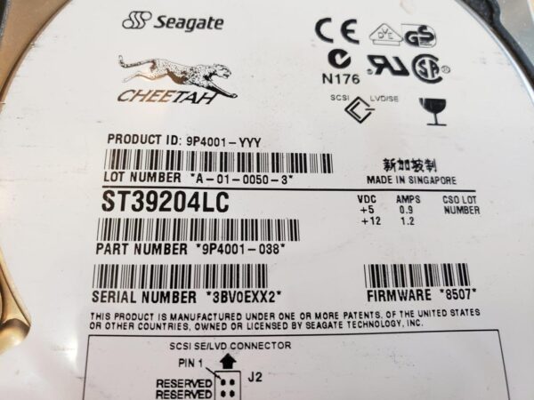 Seagate Cheetah 18XL ST39204LC 9.1GB 10K U160 80pin SCA-2 SCSI Hard Drive - Image 3