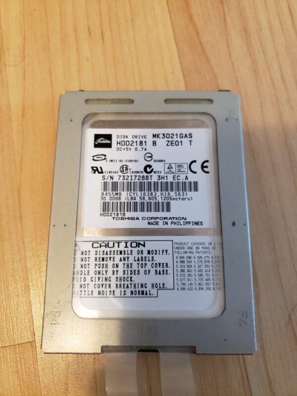 Toshiba MK3021GAS (HDD2181) Hard Disk Drive 4200RPM 2.5"