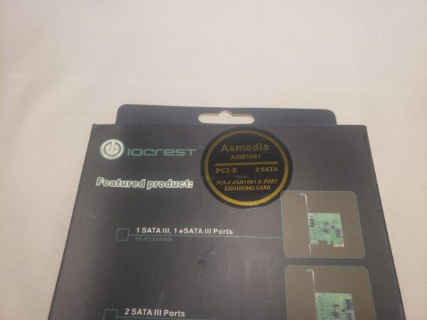 IO Crest 2 Port SATA III PCI-Express x1 Card (SY-PEX40039) - Image 3