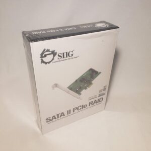SIIG SC-SAER12-S2 SATA II PCIe Raid Controller Card 2 Port 300Mbps