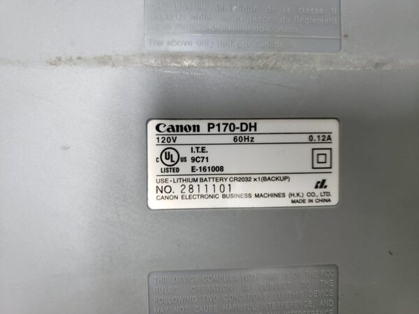 Canon P170-DH Printing Calculator - Image 7