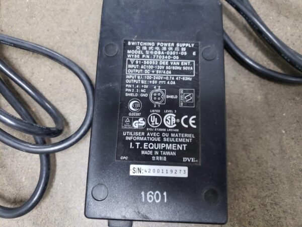 DVE DSA-0301-05 AC Power Adapter 5V 4A Switching Power Supply 4 Pin with Power Cord 770340-05 For Wyse Winterm WT221SE Thin Client - Image 4