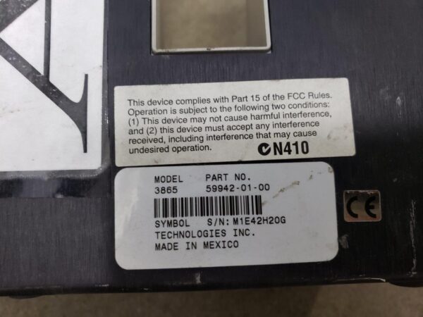 Lot of 4 Symbol PDT-6840 Portable Data Terminal Barcode Scanners + 4x Symbol CBU 3865 59942-01-00 21-32665-02 Single Slot Charger Cradle + 4 Slot Battery Charger Station 20-33569-01 + Symbol SYM04-2 p/n 50-14001-008 Power Supply Adapter - Image 13