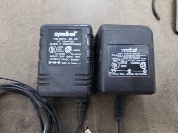 Lot of 4 Symbol PDT-6840 Portable Data Terminal Barcode Scanners + 4x Symbol CBU 3865 59942-01-00 21-32665-02 Single Slot Charger Cradle + 4 Slot Battery Charger Station 20-33569-01 + Symbol SYM04-2 p/n 50-14001-008 Power Supply Adapter - Image 25