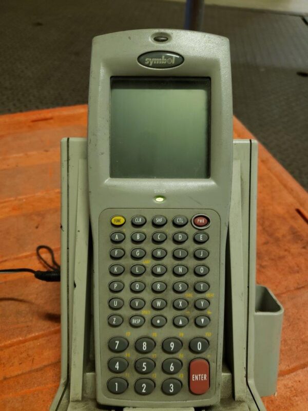 Lot of 4 Symbol PDT-6840 Portable Data Terminal Barcode Scanners + 4x Symbol CBU 3865 59942-01-00 21-32665-02 Single Slot Charger Cradle + 4 Slot Battery Charger Station 20-33569-01 + Symbol SYM04-2 p/n 50-14001-008 Power Supply Adapter - Image 29