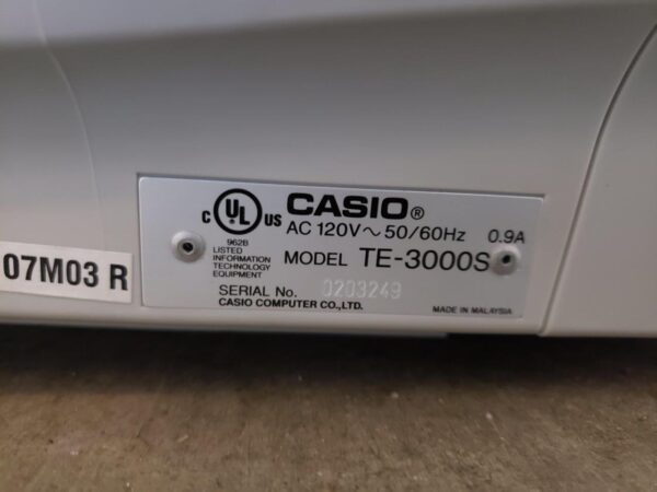 Casio TE-3000s Electronic Cash Register