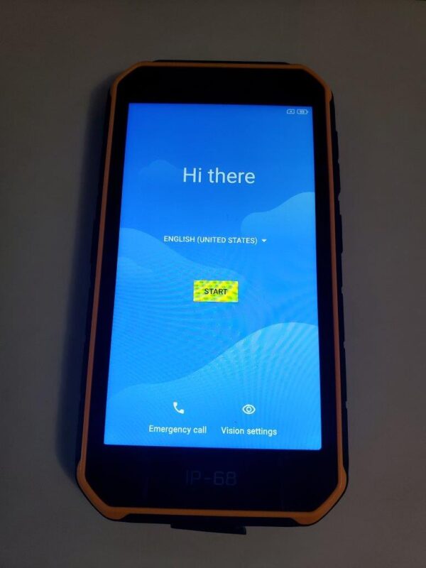 Ulefone Armor X7 Rugged 4G Black/Orange Smartphone Unlocked, Android 10, IP68/69K Waterproof Cell Phone