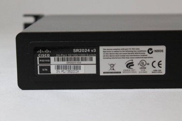 Cisco SR2024 v3 24-port 10/100/1000 Gigabit Ethernet Switch - Image 2