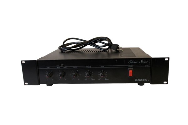 Bogen C100 Public Address Mixer Amplifier with rack mount ears (100W) Used, Tested, Working - Image 14