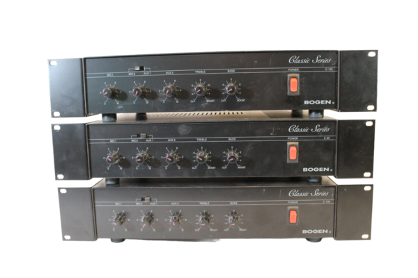 Bogen C100 Public Address Mixer Amplifier with rack mount ears (100W) Used, Tested, Working - Image 15