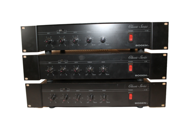 Bogen C100 Public Address Mixer Amplifier with rack mount ears (100W) Used, Tested, Working - Image 17