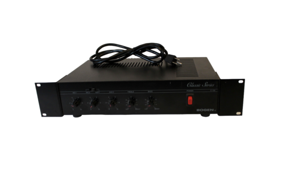 Bogen C100 Public Address Mixer Amplifier with rack mount ears (100W) Used, Tested, Working