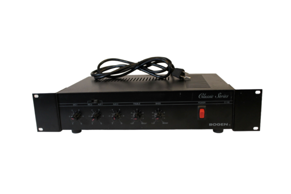 Bogen C100 Public Address Mixer Amplifier with rack mount ears (100W) Used, Tested, Working - Image 21
