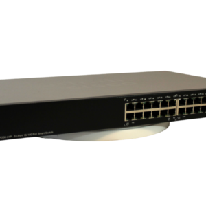 Cisco SF200-24P Smart Switch, 24 10/100 Ports, 12 PoE Ports, 2 Combo Mini-GBIC Ports (SLM224PT-NA)