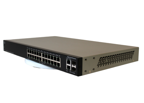 Cisco SF200-24P Smart Switch, 24 10/100 Ports, 12 PoE Ports, 2 Combo Mini-GBIC Ports (SLM224PT-NA) - Image 6