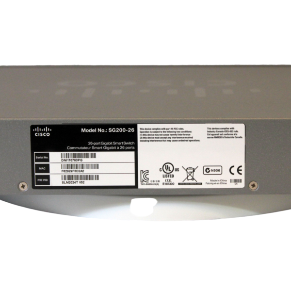 Cisco SG200-26 26-Port Gigabit Smart Switch with Rack Mount Ears | Used, Working - Image 28