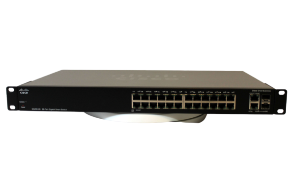 Cisco SG200-26 26-Port Gigabit Smart Switch with Rack Mount Ears | Used, Working