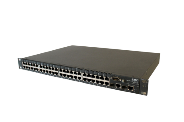 SMC SMC6750L2 Tigerswitch 10/100 48+2 Port Switch Standalone Managed Switch with rack mount ears - Image 2